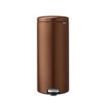 Brabantia newicon poubelle � p�dale 30 litres fermeture douce seau en plastique - warm bronze
