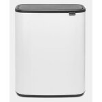 Brabantia poubelle bo touch bin - 2x 30 l - white