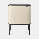 Brabantia poubelle bo touch bin - 3 x 11l - soft beige