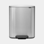 Brabantia - poubelle  pdale 2x30l matt steel - 211461
