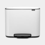 Brabantia poubelle à pédale bo 3 seaux blanc Brabantia poubelle à pédale bo 3 seaux blanc