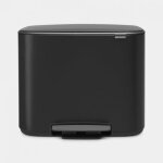 Brabantia poubelle  pdale bo - 3 x 11 l - matt black
