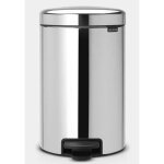 Brabantia poubelle  pdale newicon - 12l - acier brillant