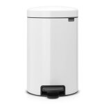 Poubelle � p�dale newicon 12 l blanc code c - brabantia