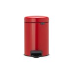 Brabantia poubelle  pdale newicon 3l - rouge