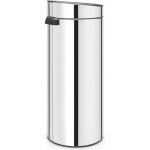 Brabantia poubelle touch bin - 30l - acier brillant
