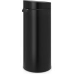 Brabantia poubelle touch bin - 30l - noir mat