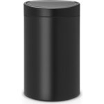 Brabantia poubelle touch bin - 40l - noir mat