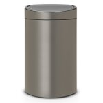 Brabantia poubelle touch bin - 40l - platinum