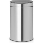 Poubelle touch bin - brabantia - 40l - acier mat - seau intrieur plastique - adulte