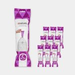 Brabantia - sac poubelle perfectfit code c 10 - 12l - 10 rouleaux de 20 sacs