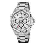 Montre homme - festina - multifunction - acier - quartz - verre minral