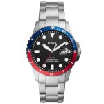 Bracelet acier homme - fossil - montre fossil dive - couleur de la matire:blanc