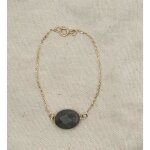Bracelet agnès en plaqué or avec labradorite Bracelet agnès en plaqué or avec labradorite
