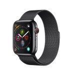 Bracelet pour apple watch - devia - maille milanaise - noir - acier inoxydable - mixte