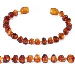 Bracelet d ambre(cognac)(14cm) - forfait simple