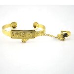 Bracelet b�b� fille - wasdk - my girl - plaqu� or - dor� - 40mm x 6mm