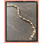 Bracelet - bijouxia - boules plaqu or 18 carats - longueur 18 cm - largeur 06 cm