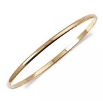 Bracelet - bijouxia - demi - jonc rigide - plaqu� or 18 carats - diam�tre 62cm - largeur 3mm