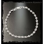 Bracelet - bijouxia - grain de café - argent massif 925 / 000 - 18cm Bracelet - bijouxia - grain de café - argent massif 925 / 000 - 18cm
