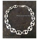 Bracelet - bijouxia - grain de caf - argent massif 925 - 21cm - 8mm