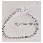 Bracelet - bijouxia - maille grain de café - argent massif 925 / 000 - femme Bracelet - bijouxia - maille grain de café - argent massif 925 / 000 - femme