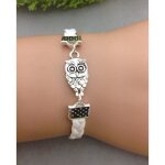 Bracelet blanc hibou ultra tendance