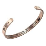 Bracelet bq9pq bracelets inspirants pour bracelet de manchette de message grav� en acier inoxydable redressez ...