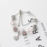 Bracelet charmes de bijoux arbre de vie argent sterling 925 / 1000 femme bleu cristal pandora