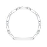 Bracelet - cleor - gourmette en argent 925 / 1000 - blanc - 20 cm - homme Bracelet - cleor - gourmette en argent 925 / 1000 - blanc - 20 cm - homme