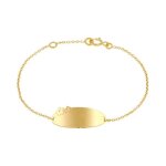 Bracelet cleor en or 375 - 1000 jaune - z0156743 - enfant - 14 cm