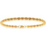 Bracelet corde or jaune 18 carats