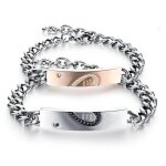 Bracelet couple amoureux 2 pieces amour coeur fantaisie cadeau anniversaire - noel - trs chic mailanda ...