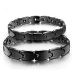 Bracelet couple énergie céramique noir anti douleur anti stress Bracelet couple énergie céramique noir anti douleur anti stress