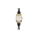Bracelet cuir / tissu femme - go girl only - montre femme go girl only cuir noir - couleur de la matire:jaune ...