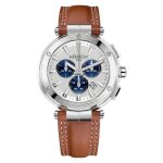 Bracelet cuir et tissu homme - herbelin - montre michel herbelin newport chrono cuir gold