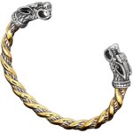 Bracelet dragon bracelet or - bronze massif twisted acier inoxydable lourd norse viking torque bracelet ...