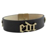 Bracelet - edc - ecbr - 10018. a. 18 - femme - cuir - cristal