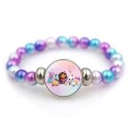 Bracelet enfant gabby ? bracelet perles multicolores avec m�daillon gabby?s dollhouse