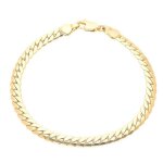 Bracelet - femme - maille anglaise - plaqué or jaune 750 / 1000 - 3 microns - 19 cm - 4 mm - fermoir ... Bracelet - femme - maille anglaise - plaqué or jaune 750 / 1000 - 3 microns - 19 cm - 4 mm - fermoir ...