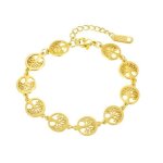 Bracelet femme - organgonfand - arbre de vie temp�rament - cadeaux danniversaire et de no�l - or