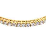 Bracelet femme plaqu� or 18 carats et oxydes de zirconium ajustable 165 - 195cm bijou poin�onn� �clat ...