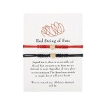 Bracelets fil rouge porte - bonheur lot de 2 - 2 pi�ces rouge universel - bracelet protection ajustable ...