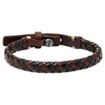 Bracelet - fossil - ja5932716 - cuir - acier - marron / noir