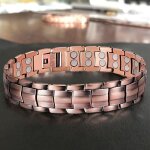 Bracelet - gourmette - jonc bracelet en cuivre pur magntique pour hommes style - b 2