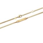 Bracelet personnalisable - bijoux - gourmette - plaqué or 18 carats - 15 cm - enfant Bracelet personnalisable - bijoux - gourmette - plaqué or 18 carats - 15 cm - enfant