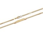 Bracelet gourmette personnalisable - bijouxia - enfant - plaqué or 18 carats - 16 cm - mixte Bracelet gourmette personnalisable - bijouxia - enfant - plaqué or 18 carats - 16 cm - mixte