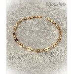 Bracelet - bijouxia - grain de café - plaqué or 18 carats - 19 cm - femme Bracelet - bijouxia - grain de café - plaqué or 18 carats - 19 cm - femme