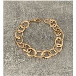 Bracelet gros maillons plaqu� or 18 carats garanti neuf bijoux femme