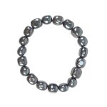 Bracelet h�matite aaa pierres roul�es 10mm - lithoth�rapie - force magn�tique - mixte
